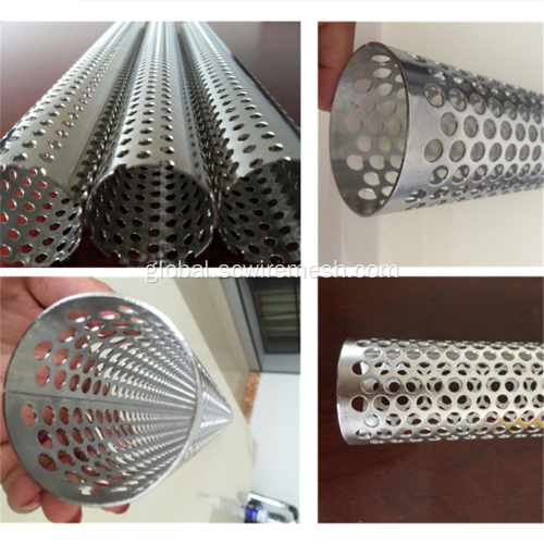 316 SS Perforated Tube 316 Stainless Steel Spiral Welded Perforated Tube Factory